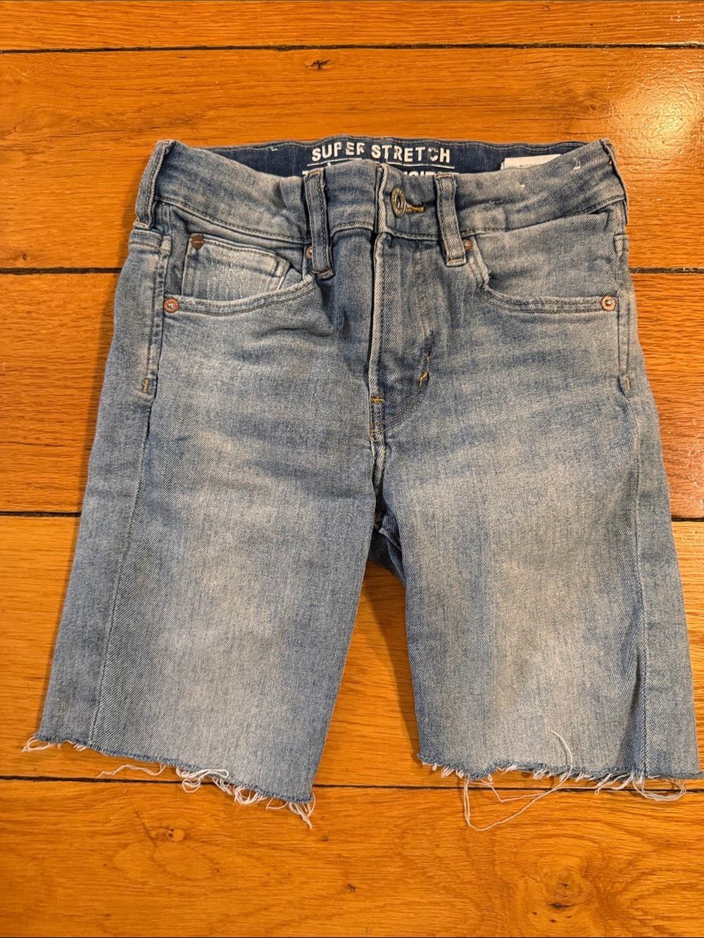 H&M Light Blue Super Stretch Denim Shorts